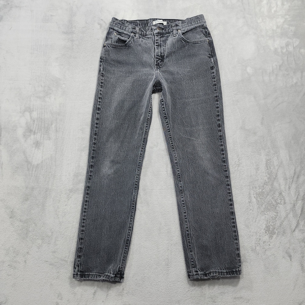 Vintage Riders Jeans Womens 10P Gray Mid Rise Relaxed Straight Stretch Casual